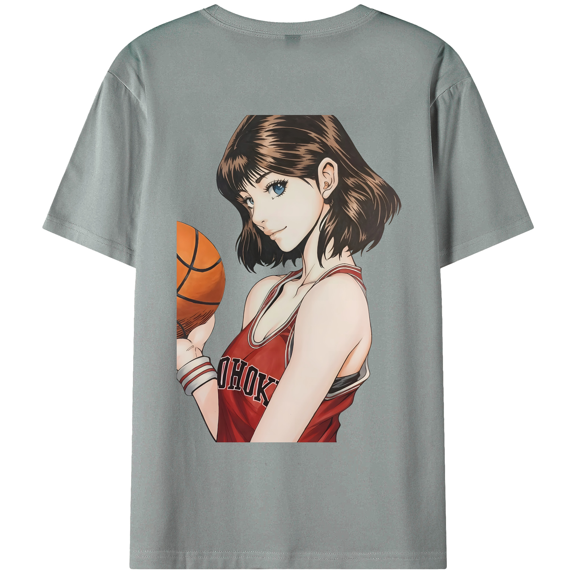 （画像用） SLAM DUNK／スラムダンク 綿100％ メンズ半袖Tシャツ（バックプリント） 通気性